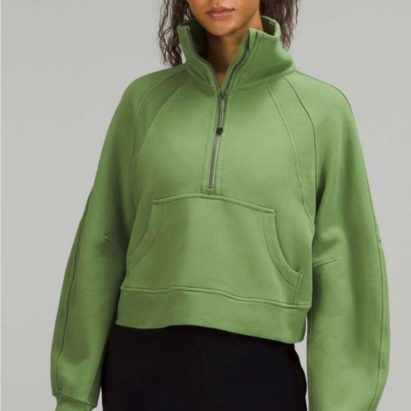 Lululemon Athletica Green Half-Zip Sweatshirt - Picture 1 of 4